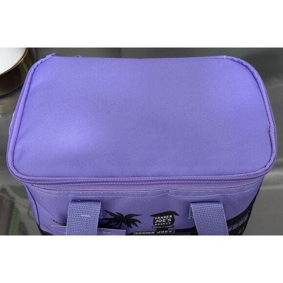 Trader Joe’s PURPLE Mini Insulated Cooler Tote Bag - Picture 5 of 6